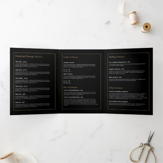 Moderne Handmassage, Wellness Broschüre (Innenseite)