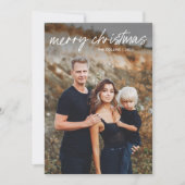 Moderne Handschrift 2 Foto Weihnachten (Vorderseite)