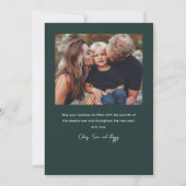 Moderne Handschrift 2 Foto Weihnachten (Rückseite)