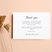 Moderne Handschrift 8 Foto Collage Baby Dusche Dankeskarte