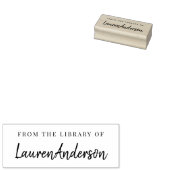 Moderne Handschrift aus der Bibliothek des Buchzei Gummistempel (Stempel)