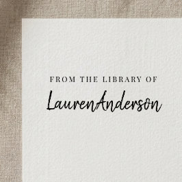 Moderne Handschrift aus der Bibliothek des Buchzei Gummistempel