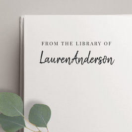 Moderne Handschrift aus der Bibliothek des Buchzei Gummistempel