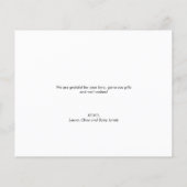 Moderne Handschrift Baby Fotos Budget (Rückseite)