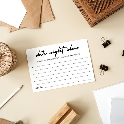 Moderne Handschrift Datum JAR Datumsinterne Ideen Hinweiskarte