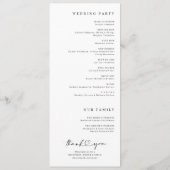 Moderne Handschrift Einfaches Herz machen wir Hoch Programm (Rückseite)