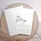 Moderne Handschrift Elegant in einer Hochzeit Einladung