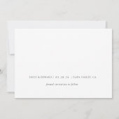 Moderne Handschrift-Foto-Hochzeitssave-the-Date-Ka Save The Date (Rückseite)