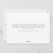 Moderne Handschrift | Galentiner-Tag-Foto Feiertagskarte (Rückseite)