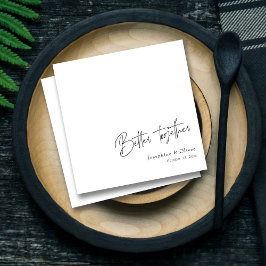 Moderne Handschrift: Gemeinsam Hochzeitsdekor Serviette