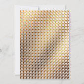 Moderne Handschrift Gold Hochzeit Einladung (Rückseite)