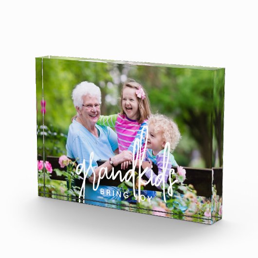Moderne Handschrift Großkinder Fotoblock (Rechts)