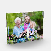 Moderne Handschrift Großkinder Fotoblock (Links)