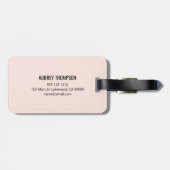 Moderne Handschrift Kalligrafie Name Einfach Gepäckanhänger (Rückseite horizontal)