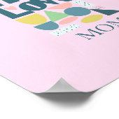 Moderne Handschrift mit Liebe Pastel Poster (Ecke)