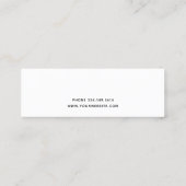 Moderne Handschrift Name & Rücksendeadresse 08c. Mini Visitenkarte (Rückseite)