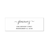 Moderne Handschrift Name & Rücksendeadresse 08c. Permastempel (Design)