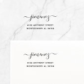 Moderne Handschrift Name & Rücksendeadresse 08c. Permastempel