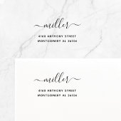 Moderne Handschrift Name & Rücksendeadresse 08d. Permastempel