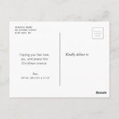 Moderne Handschrift Postkarte (Rückseite)