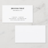 Moderne Handschrift Text Einfache Vorlage Elegant Visitenkarte (Vorne/Hinten)
