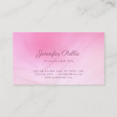 Moderne Handschrift Text rosa Vorlage Elegantes To Visitenkarte (Rückseite)