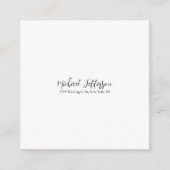 Moderne Handschrift Trendly Simple Black & White Begleitkarte (Vorderseite)