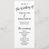 Moderne Handschrift Typografie Simple White Programm (Vorderseite)