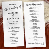 Moderne Handschrift Typografie Simple White Programm