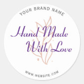 Moderne Handschrift Typografie Sticker (Vorderseite)