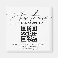 moderne Handschrift uAwg qr Code Hochzeit