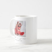 Moderne Handschrift - Urlaub im Foto Kaffeetasse (Vorderseite Links)