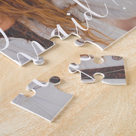 Moderne Handschrift wird meine Bridesmaid sein Puzzle (Seite)