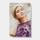 moderne Handschrift zwei Fotos Abschluss Ausweis (Back)