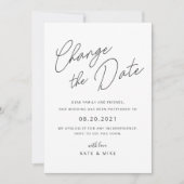 Moderne Handschriften verändern das Datum Einladung (Vorderseite)