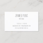 Moderne, handschriftlich Personalisierte Vorlage Visitenkarte (Rückseite)