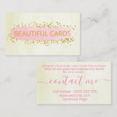 Moderne Handwerkskarte Confetti Kunsthandwerk Scra Visitenkarte (Vorne/Hinten)