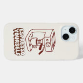 Moderne Handyhülle mit minimalistischem Schrift-De Case-Mate iPhone Hülle (Rückseite (Horizontal))