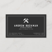 Moderne Handyman Carpentry Zuhause-Verbesserung Visitenkarte (Vorderseite)