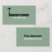 Moderne Handyman Maintenance Business Card Visitenkarte (Vorne/Hinten)