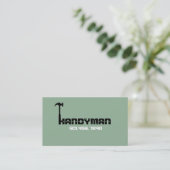 Moderne Handyman Maintenance Business Card Visitenkarte (Stehend Vorderseite)