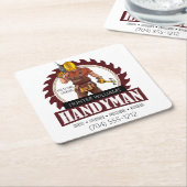 Moderne Handyman Maintenance Contractor Tools Rechteckiger Pappuntersetzer (angewinkelt)