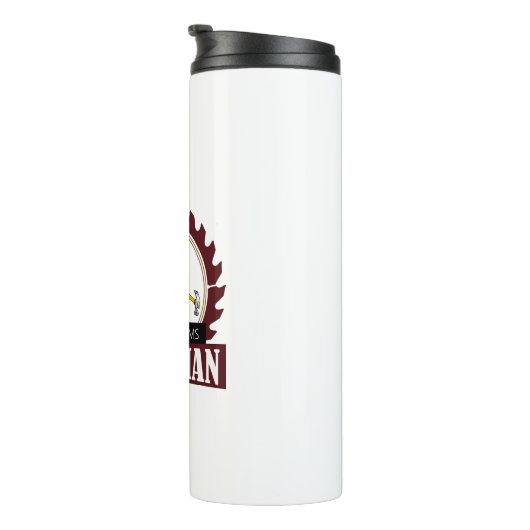 Moderne Handyman Maintenance Contractor Tools Thermosbecher (Nach rechts gedreht)