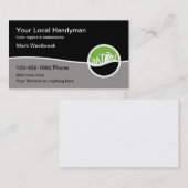 Moderne Handyman Tools Theme Business Cards Visitenkarte (Vorne/Hinten)