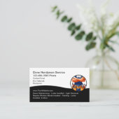 Moderne Handyman Zuhause Services Business Cards Visitenkarte (Stehend Vorderseite)