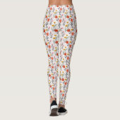 Moderne Handzeichnung - Tulips Leggings (Rückseite)
