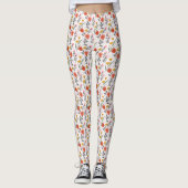 Moderne Handzeichnung - Tulips Leggings (Vorderseite)