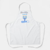 Moderne Hanukkah Funny Menorah Loading Schürze (Vorderseite)