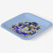 Moderne Hanukkah Star von David Snowman Wreath Pappteller (Gewinkelt)