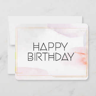 Moderne Happy Birthday Card mit geometrischem Schr